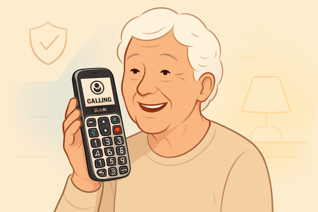 Téléphone vocal pour personnes âgées : la solution Doro